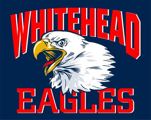 Whitehead school logo with an eagle